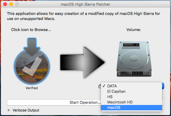 mac high sierra for incompatiable macbook